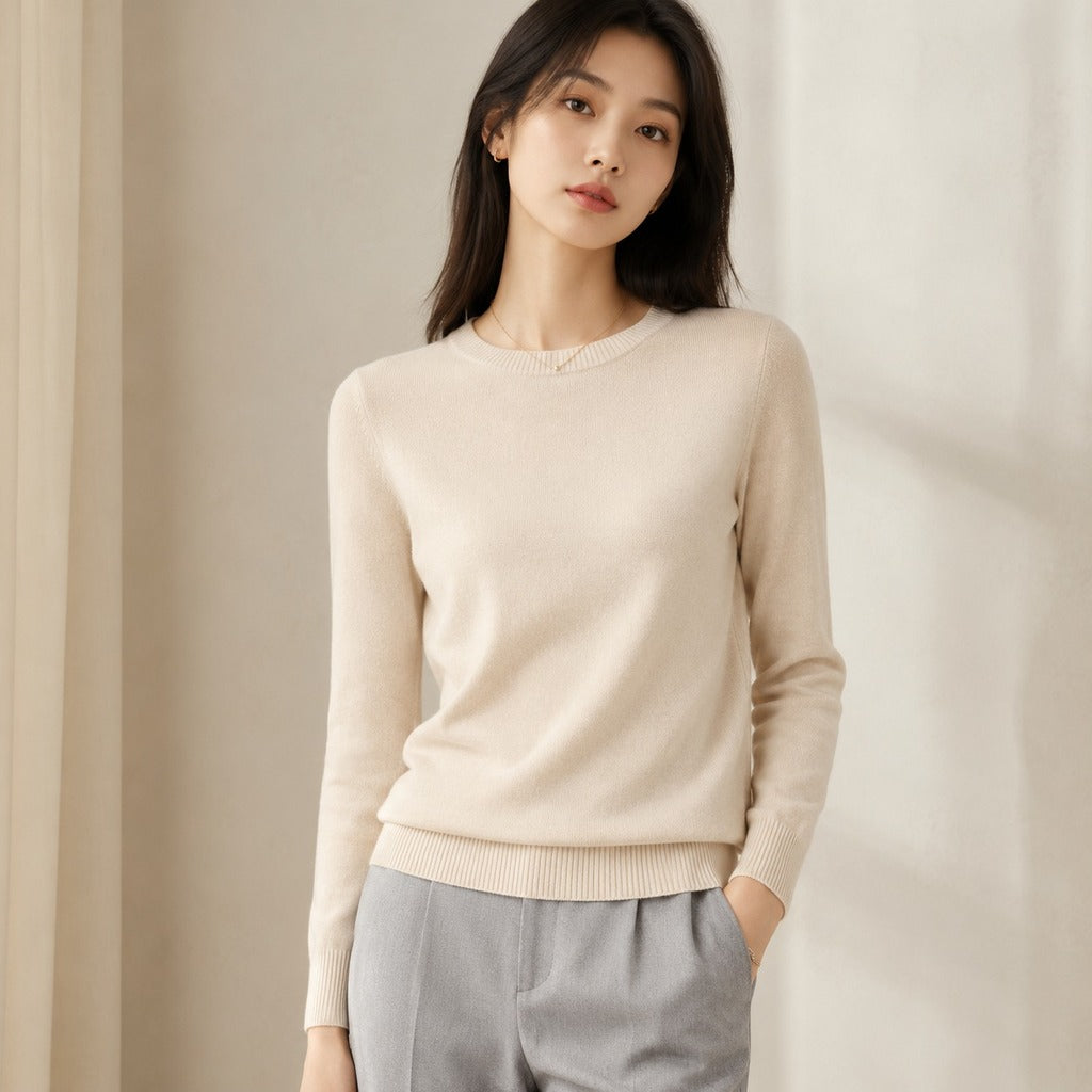womens-cashmere-slim-fit-jumper-round-neck-thermal-pullover-long-sleeve-for-autumn-and-winter-colour-01-beige