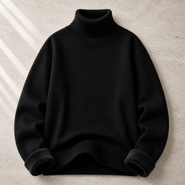 Men's High-Neck Slim Knit Anti-Pilling Jumper 1