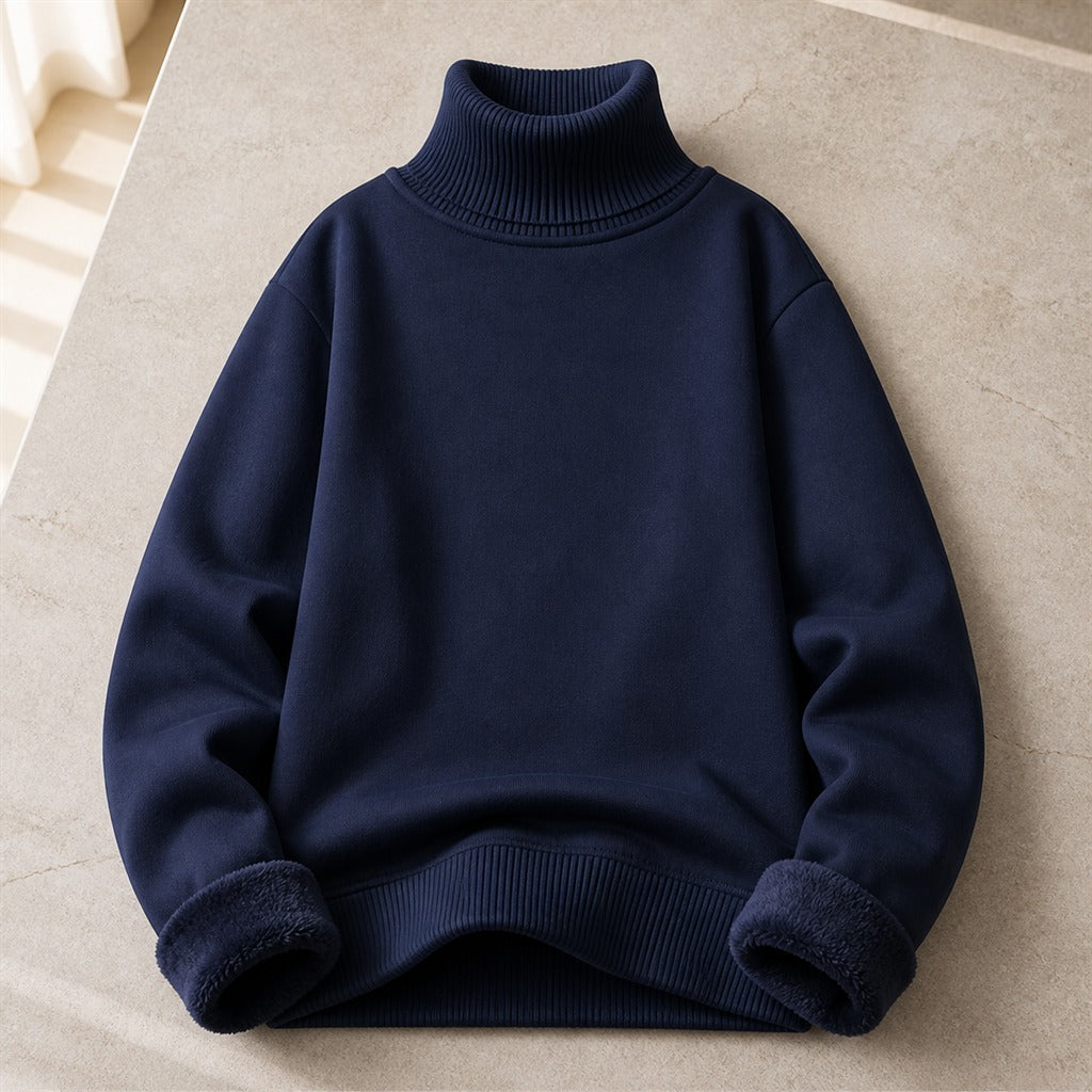 Men's High-Neck Slim Knit Anti-Pilling Jumper 5
