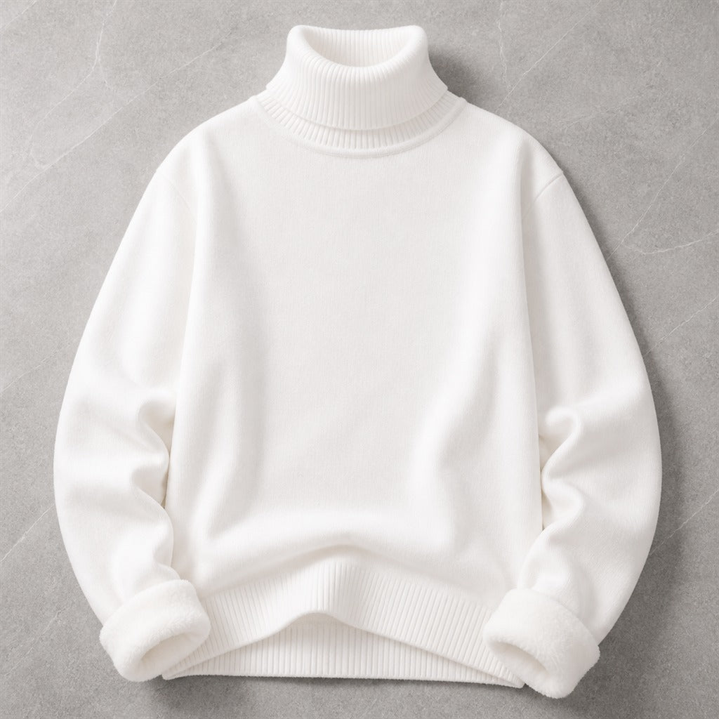 Men's High-Neck Slim Knit Anti-Pilling Jumper 7