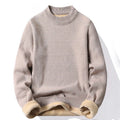 mens-high-neck-mock-neck-jumper-plain-knit-casual-pullover-long-sleeve-for-autumn-and-winter - 2