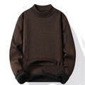 mens-high-neck-mock-neck-jumper-plain-knit-casual-pullover-long-sleeve-for-autumn-and-winter - 3