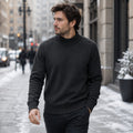 mens-high-neck-mock-neck-jumper-plain-knit-casual-pullover-long-sleeve-for-autumn-and-winter - 8