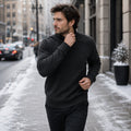 mens-high-neck-mock-neck-jumper-plain-knit-casual-pullover-long-sleeve-for-autumn-and-winter - 13
