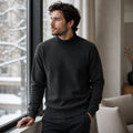 mens-high-neck-mock-neck-jumper-plain-knit-casual-pullover-long-sleeve-for-autumn-and-winter - 14