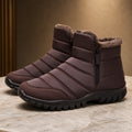 Men's Waterproof Zip Winter Snow Boot Trainers 3