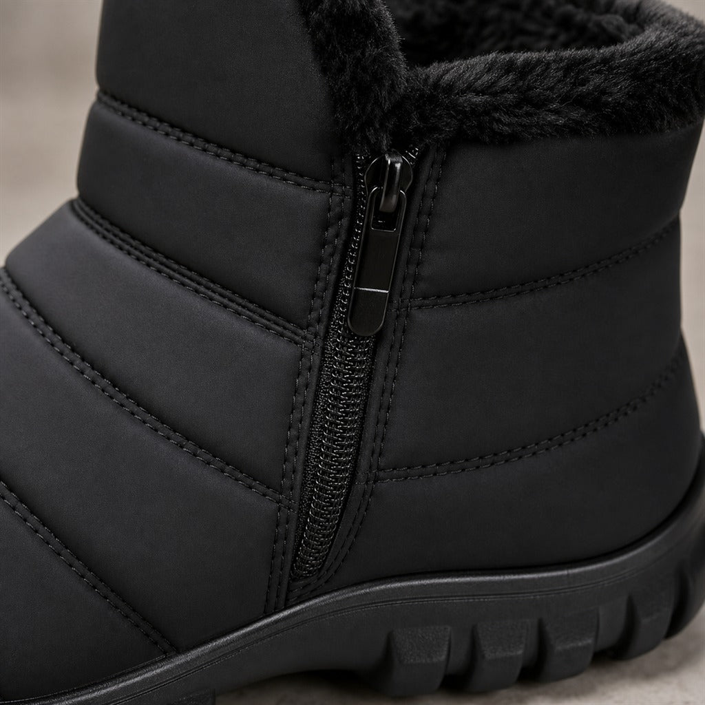 Men's Waterproof Zip Winter Snow Boot Trainers 5
