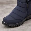 Men's Waterproof Zip Winter Snow Boot Trainers 8