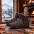 Men's Waterproof Zip Winter Snow Boot Trainers 10